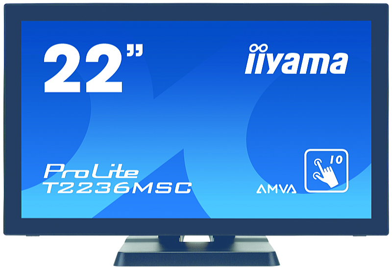 iiyama - Monitor LCD Touch - iiyama Prolite 21,5' Touch Screen T2236MSC-B3 monitor, fekete
