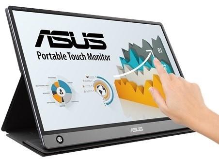 ASUS - Monitor LCD Touch - Mon Asus 16' MB16AMT Touch IPS FHD ZenScreen 6ms hordozhatUSB-C