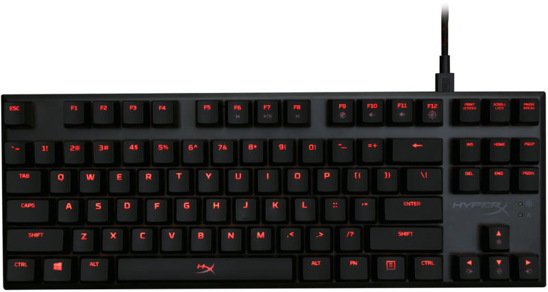 HyperX - Keyboard Billentyzet - HyperX Alloy FPS Pro MX-Red USB angol mechanikus billentyzet, fekete
