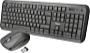 Trust - Keyboard Billentyzet - Key Trust HU Nova Wireless +Mouse Black/Grey 23021