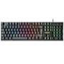 Everest - Keyboard Billentyzet - Keyboard HU USB Everest Gamer RGB LED Borealis Rainbow KB-188 Black