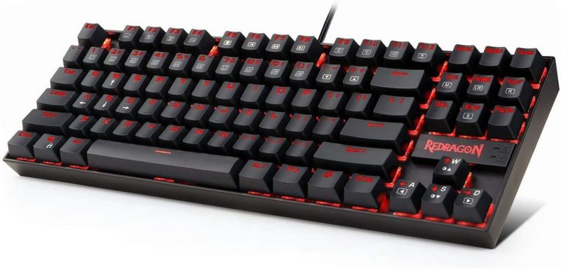 Redragon - Keyboard Billentyzet - Redragon Kumara 2 Red LED Mechanikus BrownK552-2_BROWN_HU