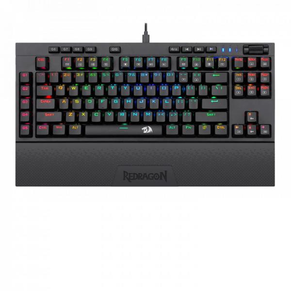Redragon - Keyboard Billentyzet - Key HU Redragon Vishnu RGB Wireless/Wired Black K596RGB_BLUE_HU