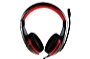 Media-Tech - Fejhallgat s mikrofon - Media-Tech MT3574 Nemesis USB sztere fejhallgat, fekete/piros