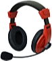 MSONIC - Fejhallgat s mikrofon - MSONIC MH536R flhallgat + mikrofon, piros