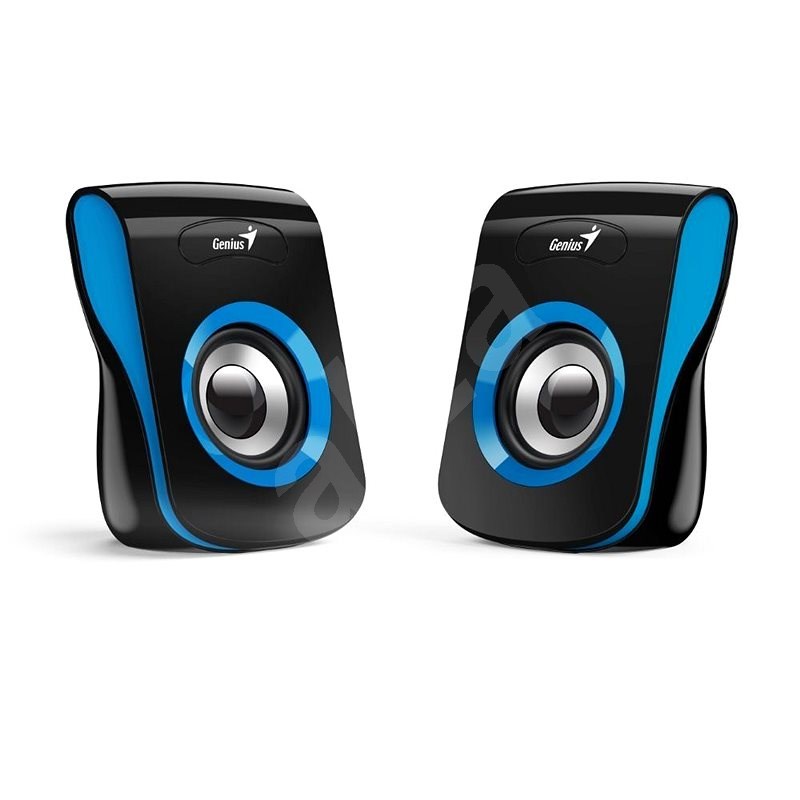 Genius - Hangszr Speaker - HF Genius SP-Q180 2.0 6W USB Black/Blue 31730026403