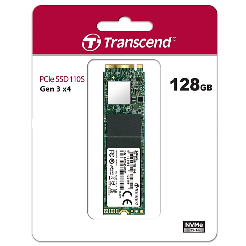 Transcend - Drive SSD - Transcend 110S 128Gb NVMe PCIeGen3 x4 M.2 SATA SSD meghajt