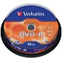 Verbatim - Mdia DVD Disk - Verbatim DVD-R 4,7GB 16x DVD lemez 10db/henger