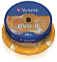 Verbatim - Mdia DVD Disk - Verbatim 4,7Gb 16x 25db/henger Matt Silver DDVD-R