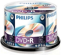 Philips - Mdia DVD Disk - Philips 4,7Gb 16x DVD-R, 50db/henger PH922579
