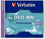 Verbatim - Mdia DVD Disk - Verbatim 4,7Gb 4x DVD+RW normml tokos