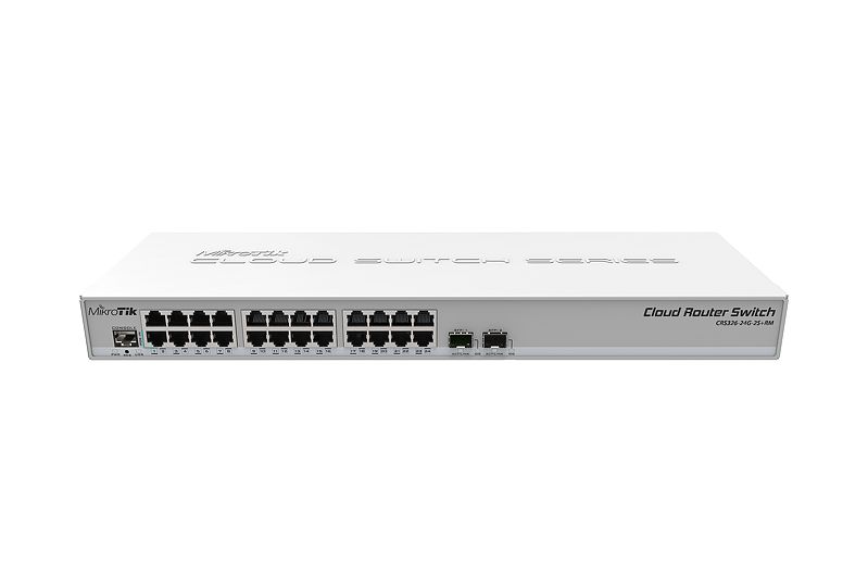 Mikrotik - Hlzat Switch, FireWall - Mikrotik CRS326-24G-2S+RM 24xGiga 2xSFP Cloud Router Switch