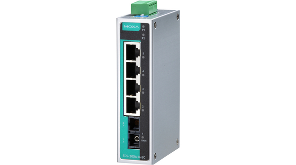 Moxa - Hlzat Switch, FireWall - Moxa EDS-205A 5p 10/100 IP30 Switch