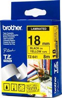 Brother - Printer Matrix szalag ribbon - Brother TZ641 srga-fekete 18mm feliratoz szalag