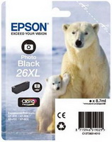 EPSON - Printer Tintasugaras Patron - Epson 26XL fot fekete tintapatron 8,7ml