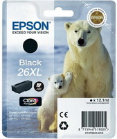 EPSON - Printer Tintasugaras Patron - Epson 26XL fekete tintapatron 9,7ml