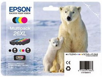 EPSON - Printer Tintasugaras Patron - Epson 26XL B/Y/C/M tintapatron csomag