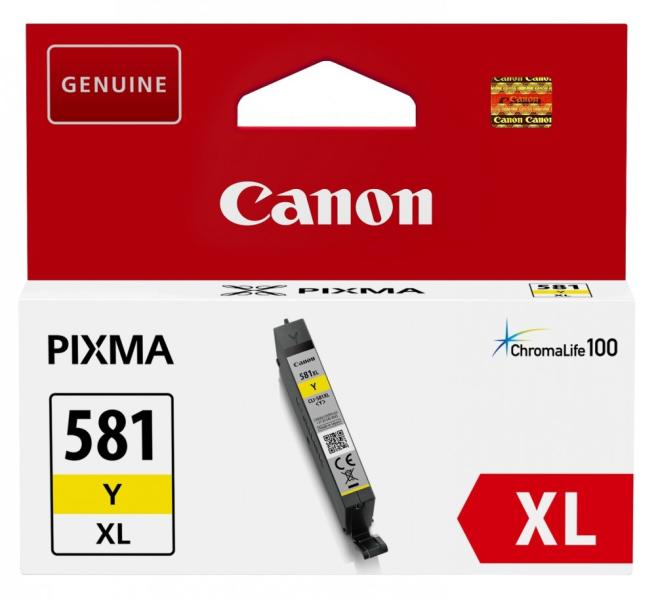 Canon - Printer Tintasugaras Patron - Canon CLI-581XL nagy kapacits tintapatron, Yellow