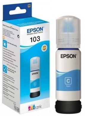 EPSON - Printer Tintasugaras Patron - Epson C13T00S24A 103 65ml ECOTANK, Cyan