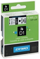 Dymo - Printer Matrix szalag ribbon - Dymo D1 9mmx7m feliratoz szalag fehr/kk