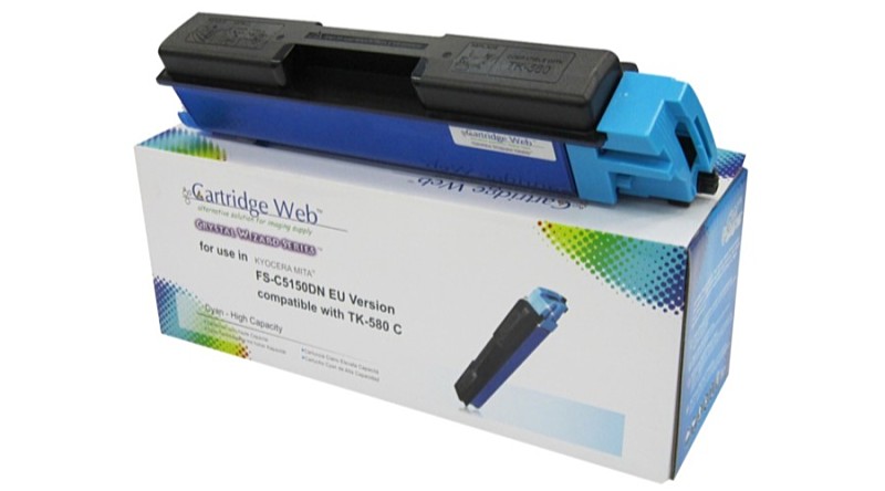CartridgeWeb - Printer Laser Toner - CartridgeWeb Kyocera TK-580C utngyrtott toner, Cyan