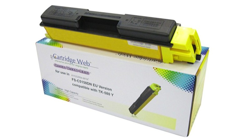 CartridgeWeb - Printer Laser Toner - CartridgeWeb Kyocera TK-580Y utngyrtott toner, Yellow
