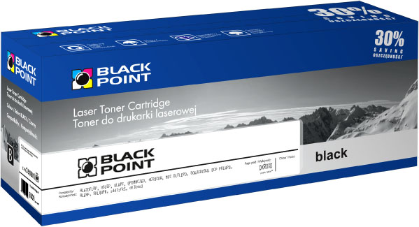 Black Point - Printer Laser Toner - Black Point Lexmark C540H1KG utngyrtott toner, Black