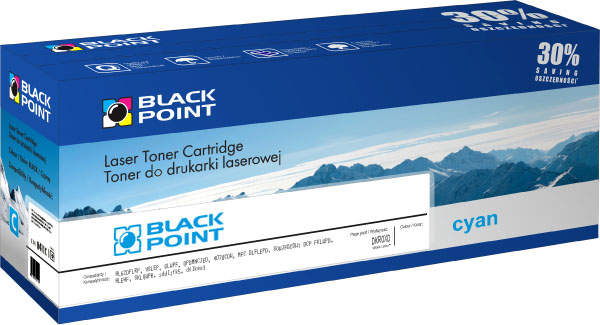 Black Point - Printer Laser Toner - Black Point Lexmark C540H1CG utngyrtott toner, Cyan
