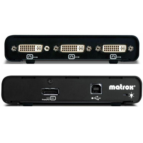 Matrox - KVM Monitor Eloszt Switch - MATROX TripleHead T2G-DP3D-IF DisplayPort - 3xDVI-D eloszt