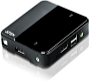 ATEN - KVM Monitor Eloszt Switch - Aten 2-Port USB DisplayPort/Audio KVM Switch (4K UHD Supported)