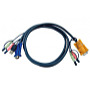 Egyb - Kbel - Aten KVM 2m USB+HDB+Audio -SPHD15+Audio kbel