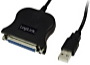 Logilink - USB Adapter Irda BT RS232 - Logilink 1,5m USB A male - D-Sub 25-pin (parallel) female fekete kbel