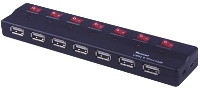 Wiretek - USB Adapter Irda BT RS232 - USB HUB 7 Port USB 2.0 Wiretek+kls tppal VE593