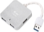 iTec - USB Adapter Irda BT RS232 - i-tec U3HUBMETAL402 4 Port USB3 HUB, ezst