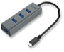 iTec - USB Adapter Irda BT RS232 - i-tec Metal C31HUBMETAL403 USB3.1 C - 4xUSB3.0 A port hub