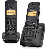 Gigaset - X Egyb - Gigaset A120 Duo fekete ECO DECT telefon
